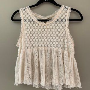 Free People Laced Summer Top XS